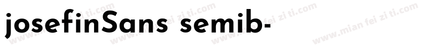 josefinSans semib字体转换